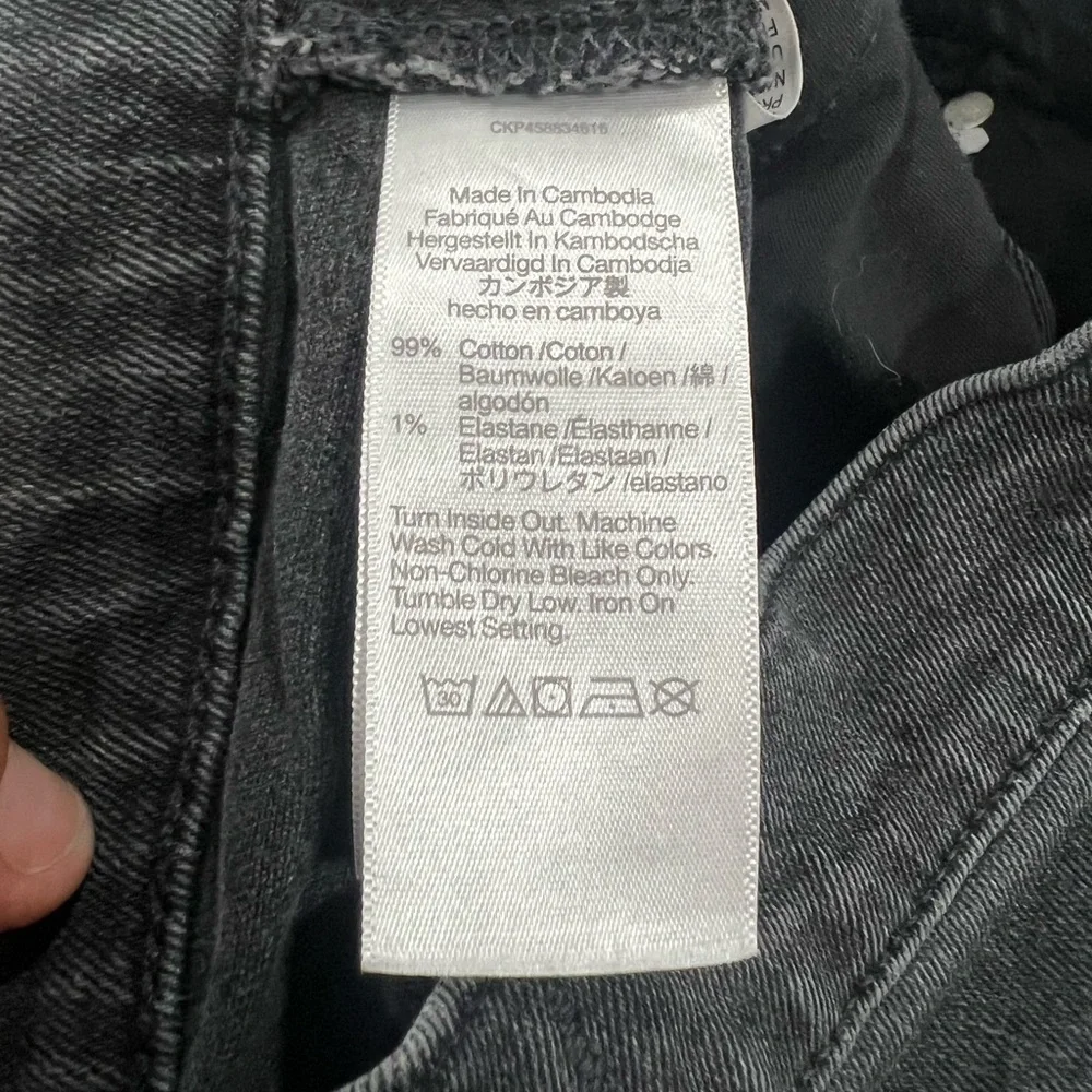 Madewell Black Denim Jean Shorts - Picture 8 of 14